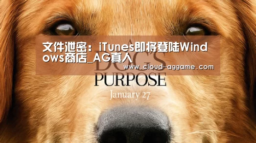 文件泄密:iTunes即将登陆Windows商店_AG真人(图1) AG真人平台